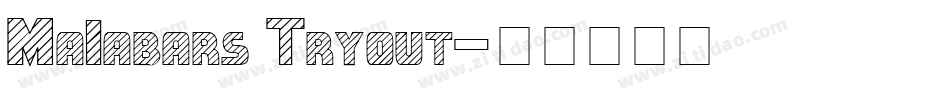 Malabars Tryout字体转换